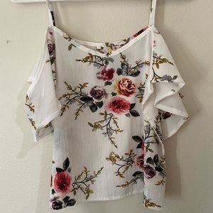 Cutout sleeve blouse
